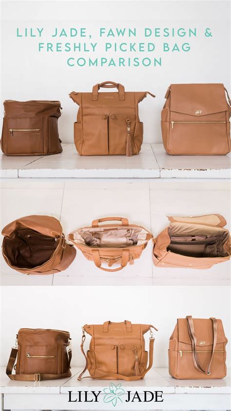 freshly picked dupe diaper bag|fawn design mini vs original.